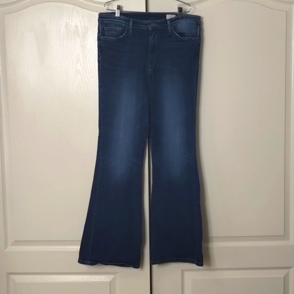 Bridge by gly women's size 30 mid rise flare denim jeans - Picture 1 of 12